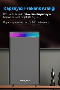 HP-TV01 3+1 Soundbar Ev Sinema Sistemi Stereo Hd Ses Kalitesi Rgb Kablolu 45W AMFİ 15WX3  SOUNDBAR ürün fotoğrafı
