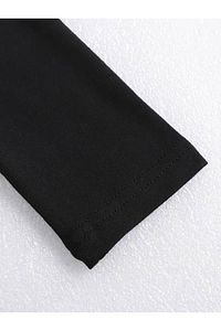 Siyah Body Darkalıp Slimfit Soft Touch Long Sleeve Crew Neck Parmak Geçmeli Spor Body ürün fotoğrafı
