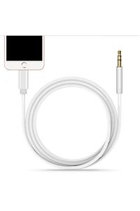Iphone 7 8 X Max 11 12 Pro Uyumlu Lightning To Aux Kablo 1mt Araç Müzik Kulaklık Ses Aux Dönüştürücü ürün fotoğrafı