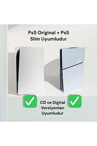 2'li Fırsat Ps5 Ve Ps5 Slim Duvar Standı Joystick Konsol Tutacağı Yerden Tasarruf Gaming Aksesuar ürün fotoğrafı