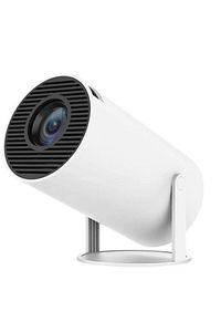 Hy300 Pro Beyaz Taşınabilir Sinema Projeksiyon 1280* 720p Ev Sineması Bluetooth Android 11 Akıllı ürün fotoğrafı