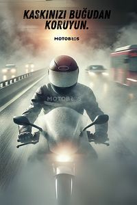Motosiklet Pinlock Kask Vizörü Buğu Buhar Önleyici Film (KASK DEĞİLDİR) ürün fotoğrafı