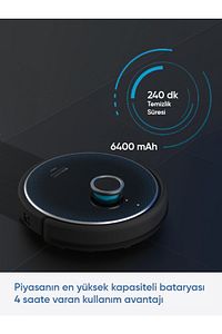 Katya Robot Süpürge 6400mAh Batarya ve Uzun Temizlik Süresi ürün fotoğrafı