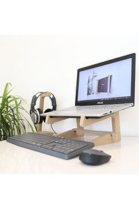 Laptop Standı – 13” – 14” Boyutlarındaki Laptoplar Ile Uyumlu – Notebook Standı - Ahşap - Wls4 ürün fotoğrafı