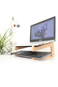 Laptop Standı – 15” – 17” Boyutlarındaki Laptoplar Ile Uyumlu – Notebook Standı – Ahşap - Als3 ürün fotoğrafı