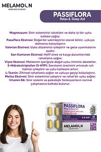 Magnezyum Ve 5-htp Ile Güçlendirilmiş Passiflora (pasiflora) Strese Ve Uykuya Yardımcı 30 Kapsül ürün fotoğrafı