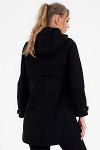 Siyah Çıkarılabilir Kapüşonlu 2 Cepli Su Ve Rüzgar Geçirmez Kadın Softshell Mont 6331 ürün fotoğrafı