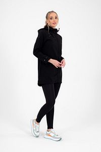 Siyah Çıkarılabilir Kapüşonlu 2 Cepli Su Ve Rüzgar Geçirmez Kadın Softshell Mont 6331 ürün fotoğrafı