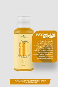 Ginger Shot – Doğal Zencefil Suyu, Bağışıklık Güçlendirici, Enerji Artırıcı ürün fotoğrafı