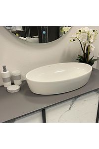 Cerastyle One 67 X 42 Cm Tezgah Üstü Çanak Lavabo Deliksiz ürün fotoğrafı