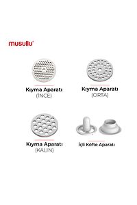 Et Kıyma Makinesi Ince Süzgeç 1800w ürün fotoğrafı
