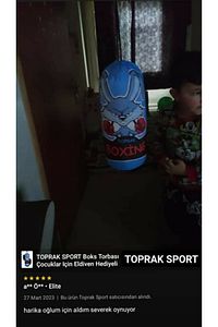 Boks Torbası Çocuklar İçin Eldiven İçi Dolu Mavi Tavşan ürün fotoğrafı