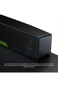 Ds109 Bluetooth/aux/tf Kart/usb 10w Soundbar Taşınabilir Stereo Hoparlör Siyah ürün fotoğrafı