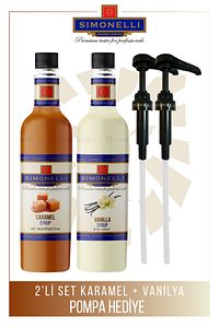 Kahve Ve Kokteyl Şurubu Karamel Aromalı Vanilya Aromalı 700 ml Pompa Hediyeli ürün fotoğrafı