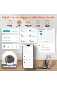 Ti 65l Wifi Otomatik Akıllı Kedi Tuvaleti Yeni Versiyon ürün fotoğrafı