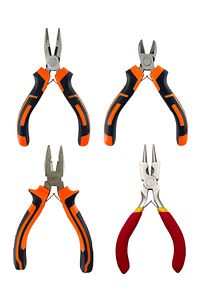 Premium Mini 4'lü Karga Burun Yan Keski Kıvırma Pense Seti Hobi Bijuteri Takı Yapım El Aleti Çelik ürün fotoğrafı