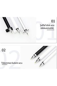 Dokunmatik Passive Stylus Kalem Tablet Telefon Bilgisayar Dokunmatik Kalemi Beyaz ürün fotoğrafı