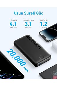 325 Powerbank 20000Mah - Powercore 20K Ii Taşınabilir Hızlı Şarj Cihazı - 15W - Siyah - A1286 ürün fotoğrafı