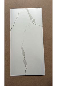Bs1763 Shiny 30x60cm Mermer Desenli Yapışkanlı Seramik Desen Banyo Wc Kaplama Pvc Duvar Paneli ürün fotoğrafı