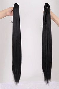 Düz Siyah Tokalı At Kuyruğu Postiş 65 Cm 220 Gram ürün fotoğrafı