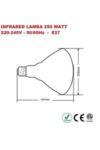 Isıtıcı Lamba 250 Watt ürün fotoğrafı