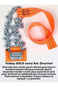 Takmatik 8 Li Gold Set Pratik Kar Zinciri 1 Yıl Garantili Takmatik Zincir Eldiven Hediyeli ürün fotoğrafı