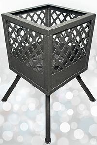 Bahçe Şöminesi Ateş Çukuru 60 Litre Büyük Boy Şömine Bahçe Sobası Balkon Isıtma Fire Pit ürün fotoğrafı