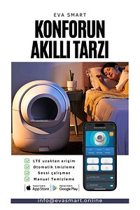 Eva-s2 Pro Büyük Hacimli Akıllı Otomatik Kedi Tuvaleti ürün fotoğrafı