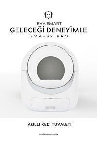 Eva-s2 Pro Büyük Hacimli Akıllı Otomatik Kedi Tuvaleti ürün fotoğrafı