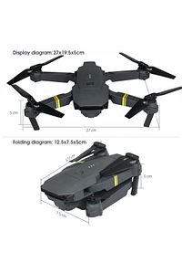 E58yeni Fırçasız Motor Hd 720p Çift Kameralı 30dk Uçuş Süresi 2 Bataryalı Taşıma Çantalı Drone ürün fotoğrafı