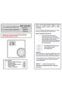 7006907522 Ert-176 Rf Kablosuz Oda Termostatı On/off ürün fotoğrafı