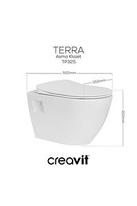 Terra Asma Klozet & Duck Termoplast Yavaş Kapanan Kapak Set ürün fotoğrafı