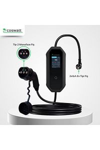 Elektrikli Araç Taşınabilir Şarj Cihazı 3.5 Kw/16a/tip-2/2x16a Ev Tipi Fiş/5m/220v Ac ürün fotoğrafı