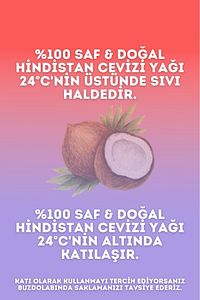 Hindistan Cevizi Yağı Soğuk Sıkım 100 Ml %100 Saf Ve Doğal Coconut Oil ürün fotoğrafı