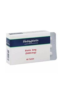 Medohbiotin 5 Mg 60 Tablet (Saç, Cilt ve Tırnak Güçlendirici Vitamin) Biotin Gıda Takviyesi ürün fotoğrafı