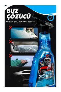 Buz Çözücü Araba Oto Cam Buz Çözücü Buzlanma Önleyici Sprey 500 Ml ürün fotoğrafı