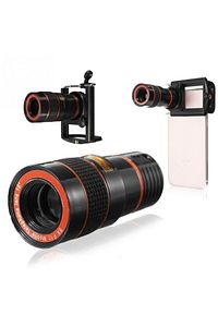 8x18 Zoom Teleskop Telefon Kamera Lensi Mini El Dürbünü ürün fotoğrafı