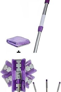 Mop Fayans Cam Duvar Yüzey Temizlik Mikrofiber Mandallı Mop Xxl Islak Mendil Uyumlu ürün fotoğrafı