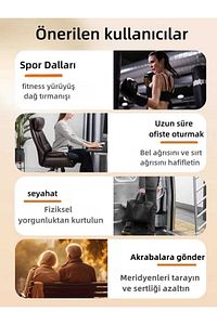 Profesyonel Masaj tabancası 6 Kademeli4 masaj başlığı, tüm vücuda masaj yapın. Hediye vermeye uygun ürün fotoğrafı