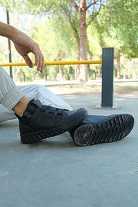 Siyah Siyah Unisex Sneaker Bot 0012383 ürün fotoğrafı