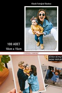 100 ADET 10X15 FOTO BASKI - KLASİK FOTOĞRAF BASKI - 10X15 BASKI ürün fotoğrafı