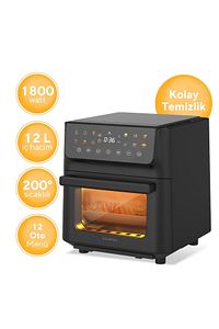 XXL 12 Litre Fastfryer (Yağsız Fritöz Airfryer ) HAF-10 ürün fotoğrafı