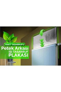 5 Adet Petek Radyatör Arkası Folyo Plaka Kalorifer Soba Arkalığı Alüminyum Isı Yalıtım Folyosu ürün fotoğrafı