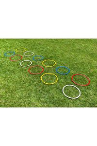 Antrenman Seti 12li Koordinasyon Çemberi 12li Antrenman Çanağı 12 Adet 17cm Huni Spor Eğitim Seti ürün fotoğrafı