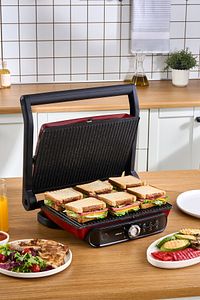 Gastro Grill Pro 2400W Izgara ve Tost Makinesi Kırmızı ürün fotoğrafı