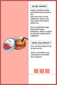 Kaş Şekillendirici Wax | Doğal Sabitleme & Uzun Süre Kalıcı Etki | Hint Yağı İçerikli Bakım ürün fotoğrafı
