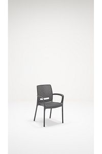 Rattan Lüx 90x150 Bahçe&balkon&teras Masa Seti - Antrasit ürün fotoğrafı