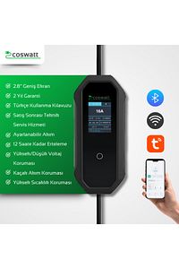 Elektrikli Araç Taşınabilir Şarj Cihazı 3.5 Kw/16a/tip-2/2x16a Ev Tipi Fiş/5m/220v Ac ürün fotoğrafı