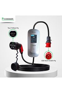 Elektrikli Araba Taşınabilir Şarj Cihazı 22 Kw / 32a / Tip-2 / 5x32a Fiş / 380v / Çantalı ürün fotoğrafı