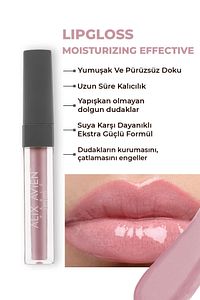 Uzun Süre Kalıcı Yapışkan His Bırakmayan Nemlendirici Dudak Parlatıcısı - Lipgloss 01 Rose Pink ürün fotoğrafı